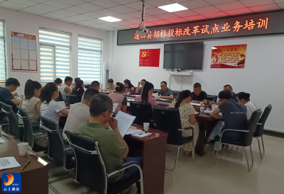 县政数局组织召开评标快速纠错改革试点业务培训会