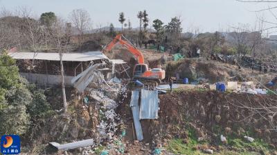V视丨县城市管理局依法拆除违建牛棚