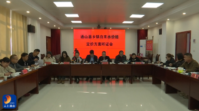 V视丨通山县乡镇自来水价格定价方案听证会召开