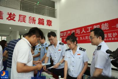 法治护航企业发展——通山县税务局开展税法与民法典宣传进企业活动