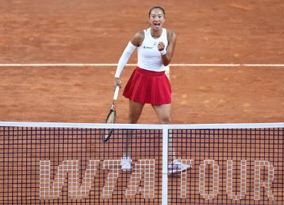 郑钦文晋级WTA1000罗马站女单16强
