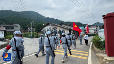 【弘扬三大精神 奋力建成支点】厦铺镇教育总支部开展”重走红军路”活动