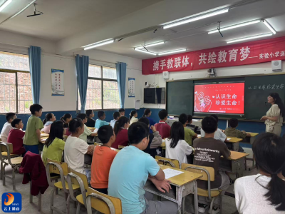 慈口乡中小学开展“生命至上”主题班会活动