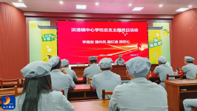 洪港镇中心学校教育总支开展红色教育主题活动