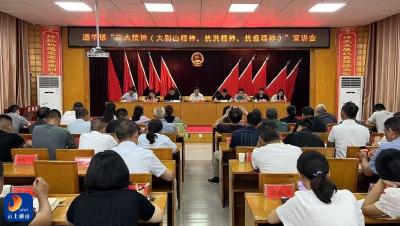 【弘扬三大精神 奋力建成支点】通羊镇召开“三大精神”（大别山精神、抗洪精神、抗疫精神）宣讲会