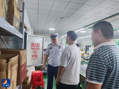 通山县消防救援大队：走进辖区工厂企业开展消防安全检查 