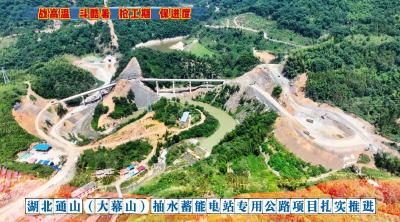 湖北通山（大幕山）抽水蓄能电站专用公路项目扎实推进