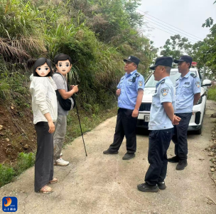 白马山迷路驴友突遇牛群！通山警方劈荆2小时暖心救援