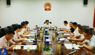 吴涛主持召开县政府党组会议暨县政府周例会
