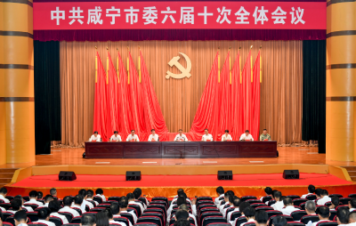 中共咸宁市委六届十次全体会议举行 全面构建现代化产业体系 加快打造武汉都市圈绿色发展重要增长极 周锋讲话 杨军朱庆刚梁细林出席
