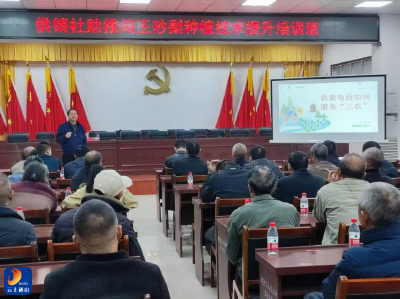 【开展种植技术培训 促进群众增收致富】省供销系统在闯王镇开展砂梨种植与销售技能培训  助力群众增收致富