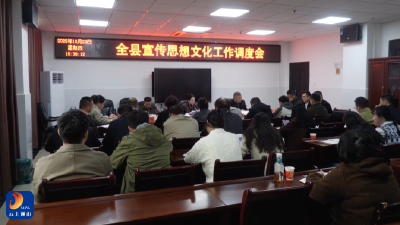 V视丨通山县召开宣传思想文化工作调度会