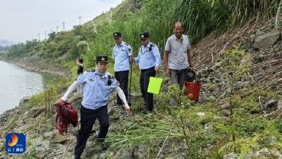 【假期我在岗】通山县农业综合执法大队国庆坚守一线：筑牢富水湖生态屏障  严把生猪检疫关口 