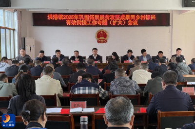洪港镇召开2025年巩固拓展脱贫攻坚成果同乡村振兴有效衔接工作专题（扩大）会议