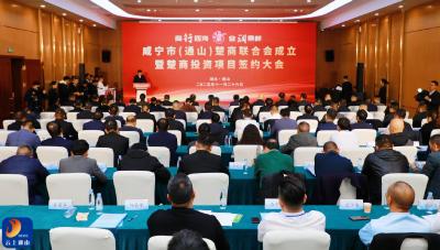 V视丨咸宁市（通山）楚商联合会成立暨楚商投资项目签约大会成功举行