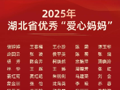 喜报！通山县石洪锦荣获2025年湖北省优秀“爱心妈妈”称号