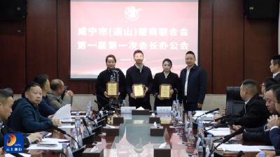 V视丨咸宁市（通山）楚商联合会召开第一届第一次会长办公会