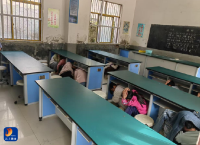 慈口乡乌岩小学：开展防震演练 增强避险能力