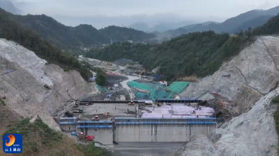 V视丨黄荆口水库工程：让40万通山人早日喝上优质水 