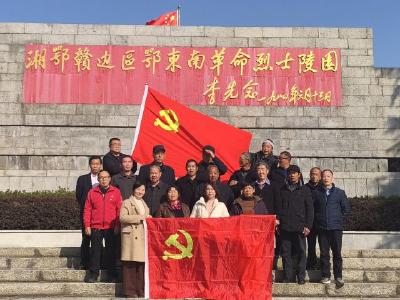 县公路事业发展中心赴阳新鄂东南革命烈士陵园开展红色教育活动