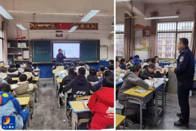 洪港镇多部门联动进校园 筑牢青少年禁毒安全防线