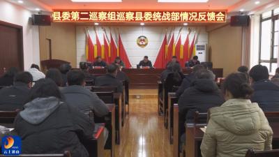 县委第二巡察组向县委统战部反馈巡察情况  
