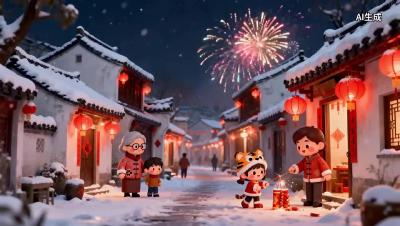 AI里的年俗 | 大年三十除夕守岁
