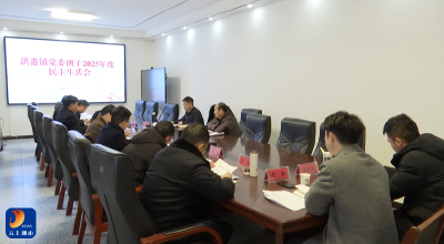V视丨洪港镇党委召开2025年度民主生活会