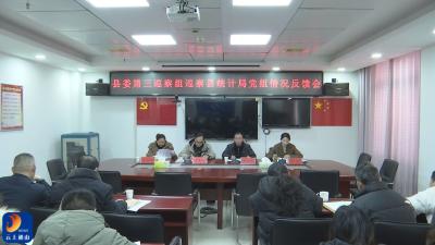 县委第三巡察组向县统计局党组反馈巡察情况  