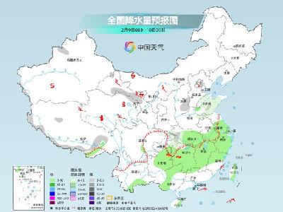 南方多地阴雨雪天气频繁 中东部气温波动中回升