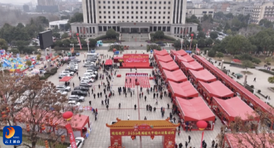 【新春走基层⑱】通山：年货盈街添暖意 文脉润城贺新春 