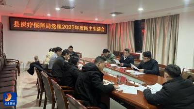 县医保局召开2025年度民主生活会 紧扣主题查摆问题 凝聚共识推动整改 