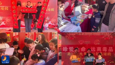 通羊镇：禁毒宣传赶大集，平安文明过大年 