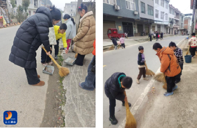 【清洁家园在行动】杨芳林乡：学雷锋见行动 师生干群齐力洁家园