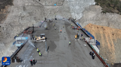 V视丨通山县黄荆口水库工程建设攻坚正酣