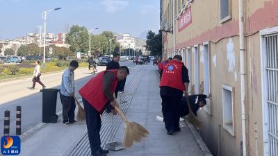 【清洁家园在行动】县人民医院组织干部职工开展周边环境洁城活动