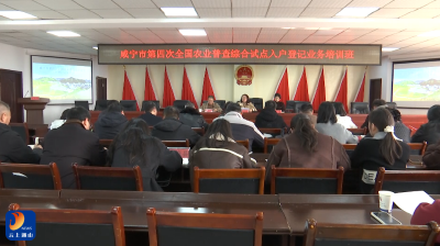 咸宁市第四次全国农业普查综合试点入户登记业务培训暨集中观摩活动在通山县开展