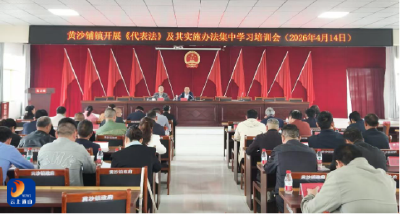 黄沙铺镇：开展《代表法》及实施办法集中学习培训