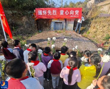 燕厦乡新庄小学：开展清明祭英烈活动