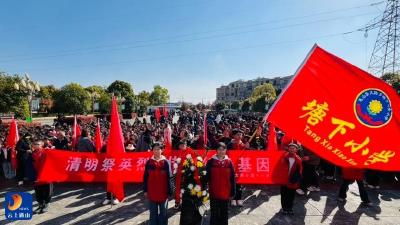缅怀革命先烈 传承红色基因——塘下小学开展烈士陵园祭扫活动