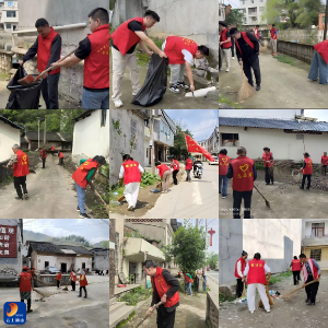 【清洁家园在行动】洪港镇：抢抓晴好天气，开展洁城迎拉练