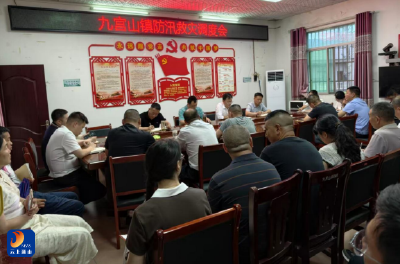 闻“汛”而动显担当！九宫山镇党建引领筑牢防汛救灾“红色堤坝”