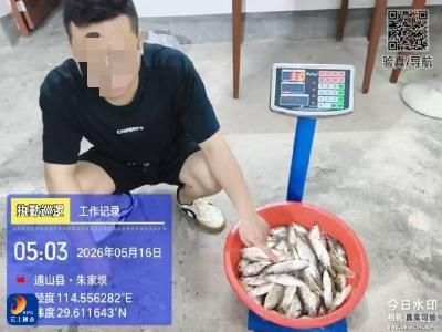 通山县农业综合执法大队：凌晨出击！当场抓获非法电鱼2人