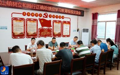 王功辉出席指导九宫山镇树立和践行正确政绩观检视交流会