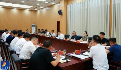 吴涛主持召开全县树立和践行正确政绩观学习教育暨集中整治调度会