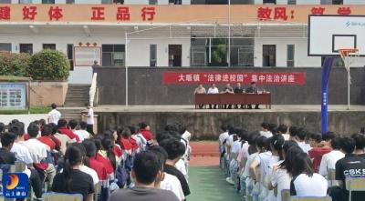 知法于心 守法于行 ——通山县司法局大畈司法所开展校园法治护苗活动 