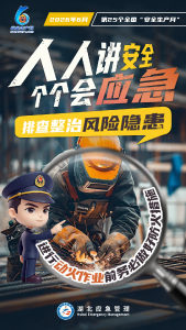 湖北省2026年“安全生产月”主题宣传海报