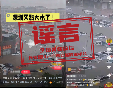 “深圳暴雨致街道被淹”不实（2026·06·17）