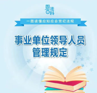 一图读懂应知应会党纪法规丨事业单位领导人员管理规定