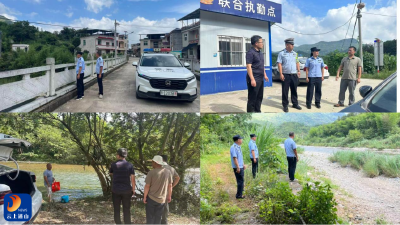 厦铺镇联合派出所筑牢台风防御安全屏障